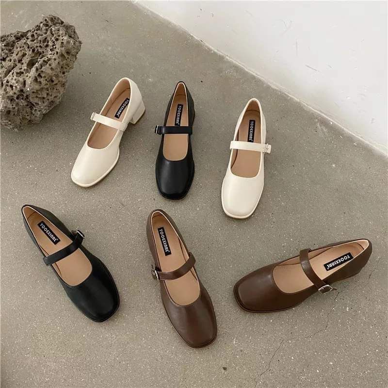 Giày Mary Jane mũi tròn chuẩn Hàn