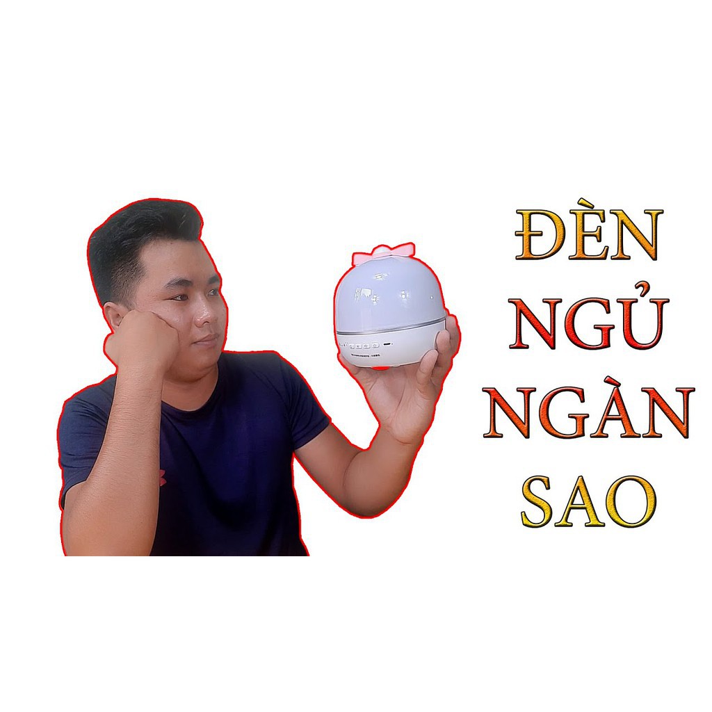 [Hàng Hot ] Đèn Ngủ Chiếu Sao Tự Xoay 3D