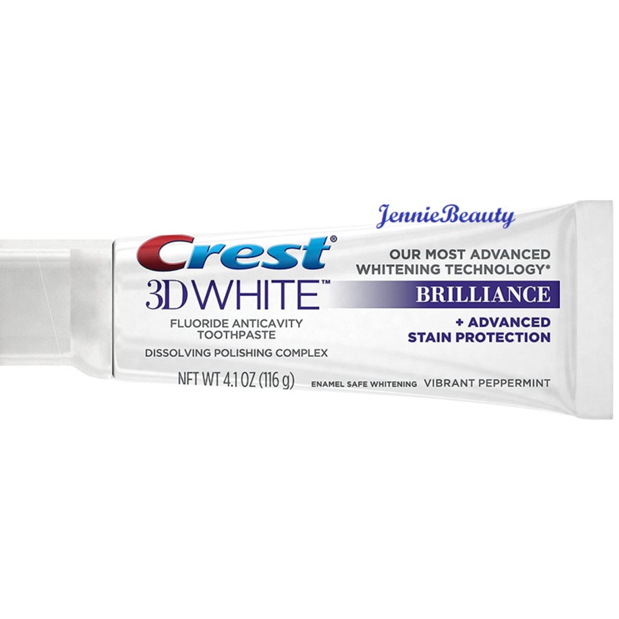 [Hàng USA] Kem đánh răng trắng sáng răng Crest 3D White Brilliance Toothpaste (116g)