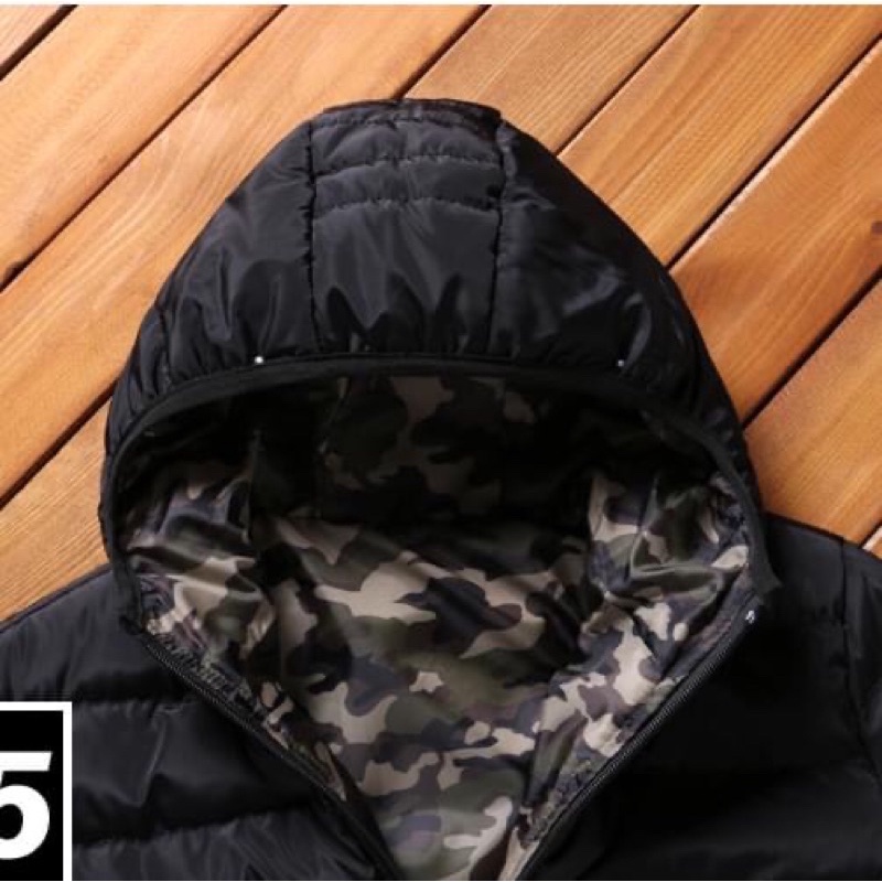 Áo phao nam mặc 2 mặt