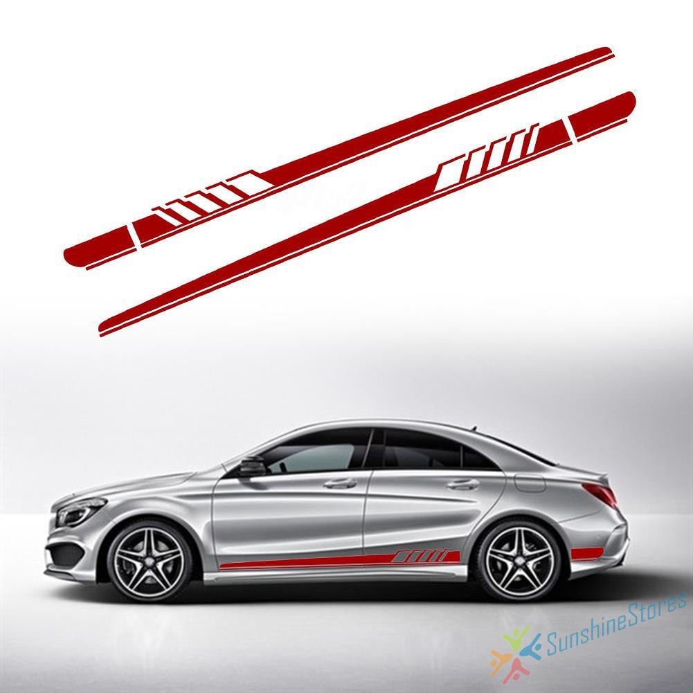 Bộ 2 Decal Dán Trang Trí Thân Xe Ô Tô Mercedes-benz