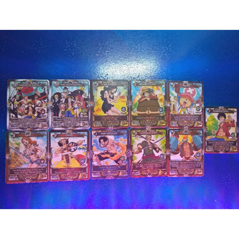 Thẻ toonies One Piece ma trận liên hợp