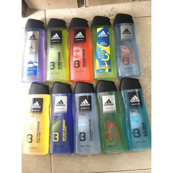 Sữa tắm gội rửa mặt Nam Adidas 3in1 chai 250ml / 400ml