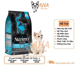 Thức ăn hạt cho mèo chân ngắn, nutrience subzero bao 500g - thức ăn cho mèo, gồm có 4 loại thịt cá, rau củ, trái cây