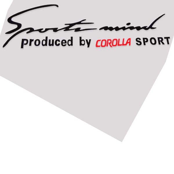 Tem dán Sport trang trí cho ô tô Corolla Altis (Đen đỏ)