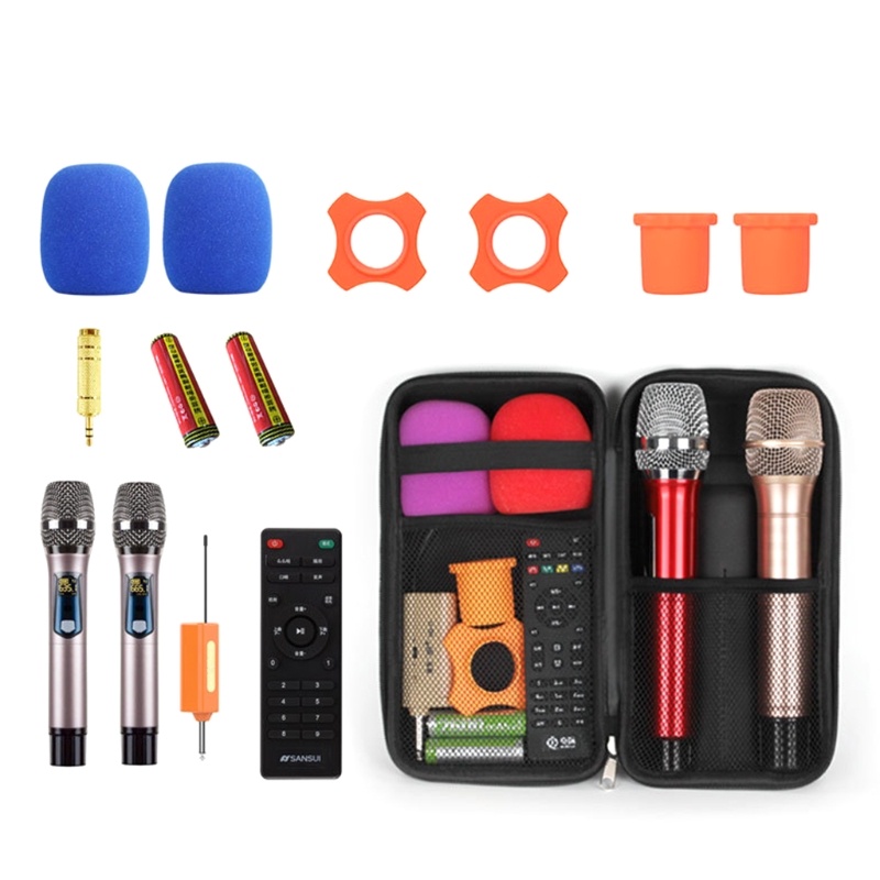 Túi Đựng Micro Không Dây Bằng Eva Cứng Sức Chứa Lớn Chống Sốc