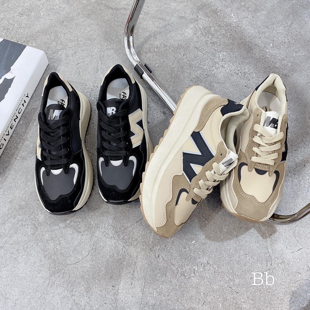 Giày Thể Thao Nữ Độn Đế 4cm .Kiểu Dáng Thể Thao Hotrend 2022, Sneaker cá tính năng động