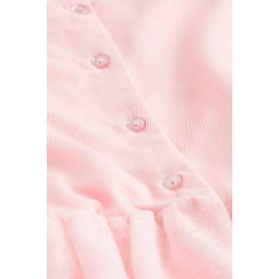 Váy hồng công chúa, đính cườm long lanh, chân váy nhiều tầng bồng bềnh, Hờ mờ TBN săn SALE