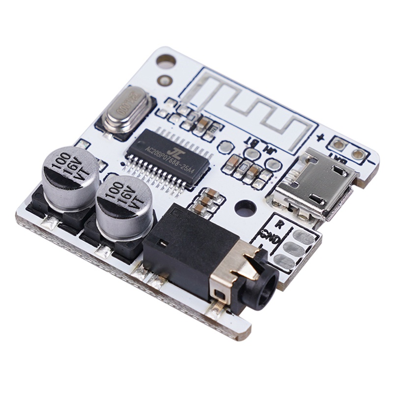 DIY Bluetooth Audio Connector Bluetooth 5.0 MP3 Lossless Decoder Board Wireless Stereo Music ule 3.7-5V White