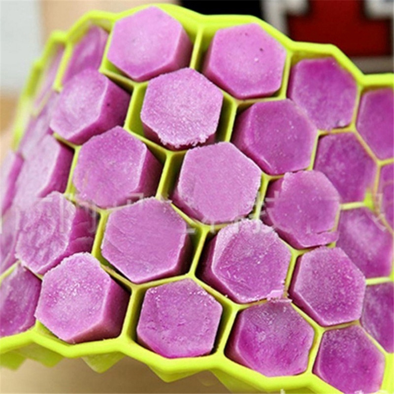 Khuôn làm đá viên DIY 37 ngăn dạng tổ ong tiện lợi