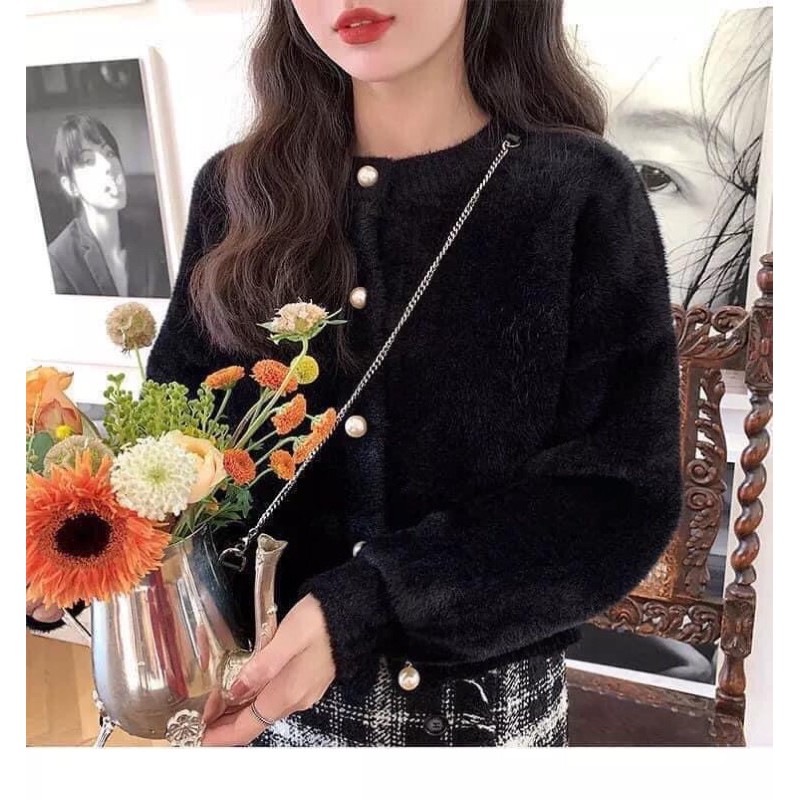 Áo Len cardigan Lông chuột siêu xinh ( sẵn) | BigBuy360 - bigbuy360.vn