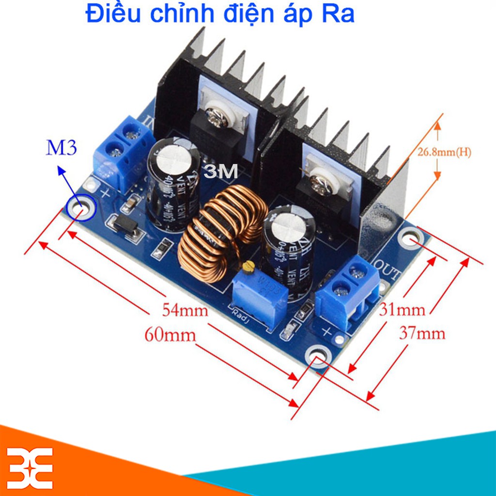 Module Buck DC-DC XL4016 Vin 4-38V Vout 1.25-36V 8A V1