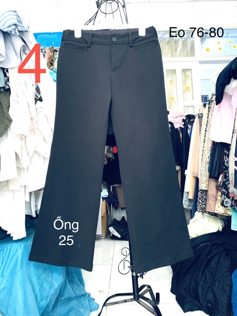Quần Tây ống rộng nữ nhiều mẫu, eo 74-80