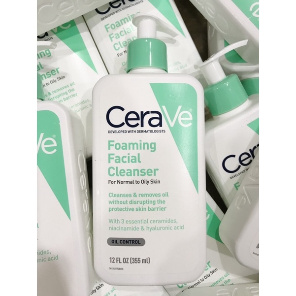 Sữa Rửa Mặt CeraVe Hydrating/ Foaming Cleanser dành cho da khô/ da dầu 355ml - 473ml