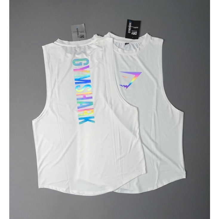 [SALE SÔC]Áo tank top GYMSHARK gym nam phản quang 7 màu,áo xát nách nam.