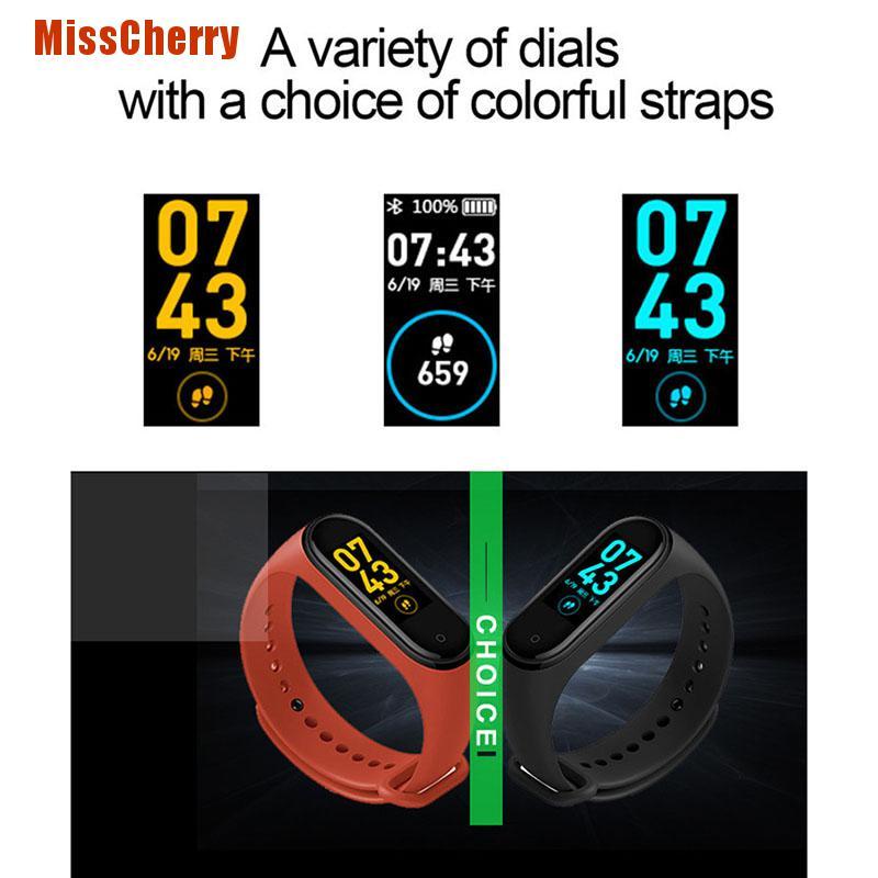 Đồng Hồ Thông Minh M4 M Band 4 Chống Thấm Nước Kèm Phụ Kiện