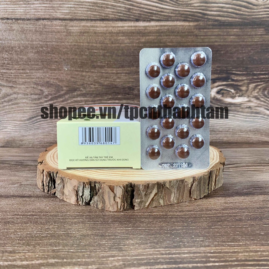 Viên uống Hà Thủ Ô bổ sung cao hà thủ ô giúp làm đen tóc, giảm bạc tóc, bổ thận - Hộp 100 viên