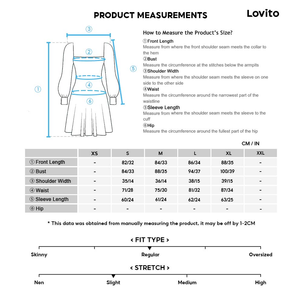Lovito Đầm Xòe Tay Áo Màu Đen Kiểu Dáng Thời Trang Cho Nữ L20D123