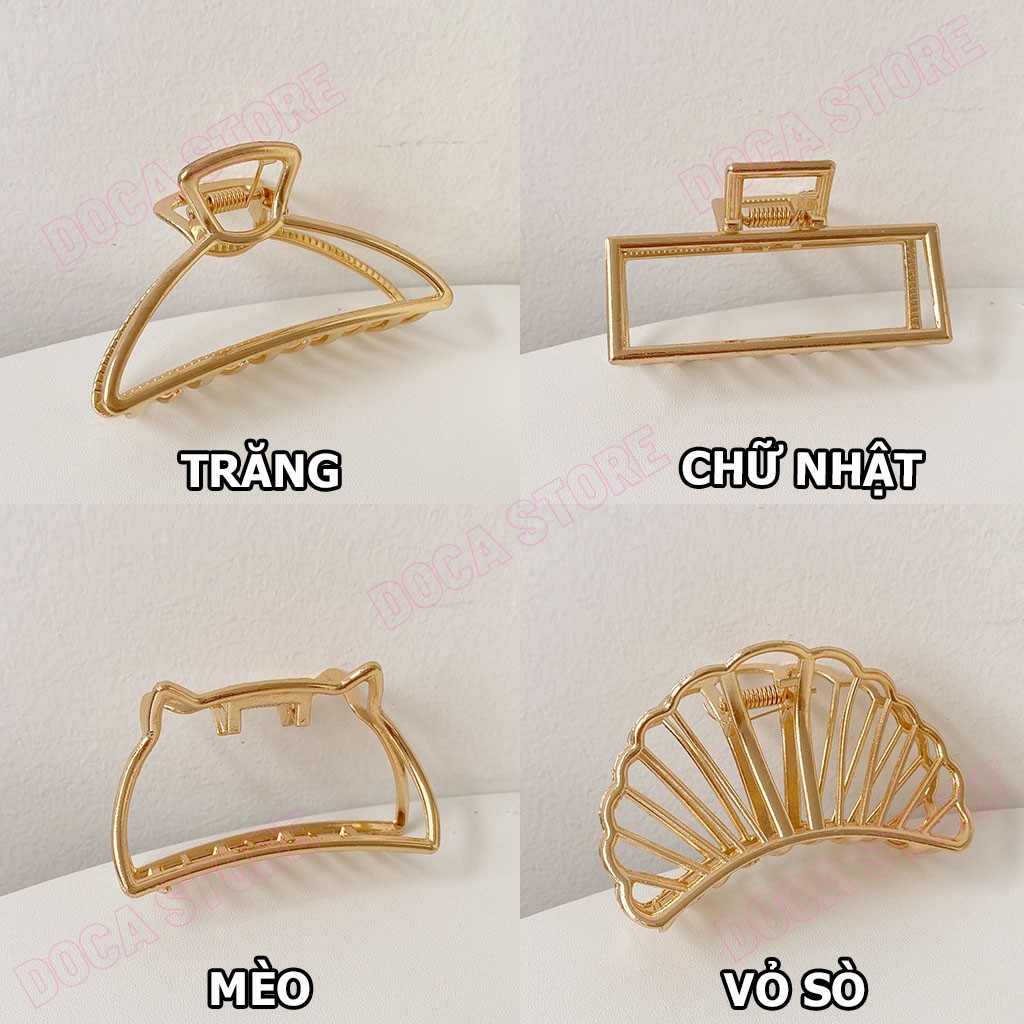 Kẹp tóc sắt lớn Ánh Vàng siêu sang chảnh KT26