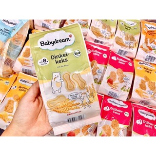 Bánh quy ăn dặm hữu cơ Babydream Đức cho bé từ 8 tháng