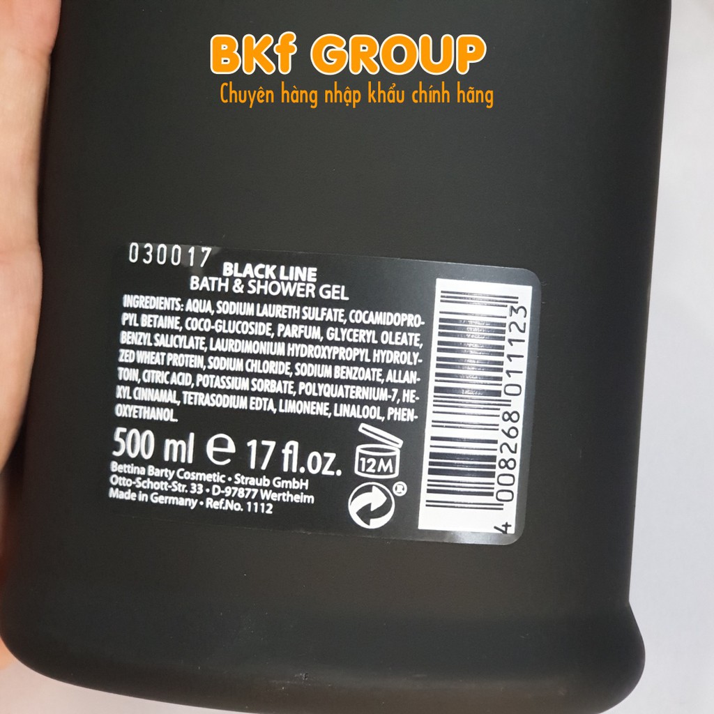Sữa Tắm Nước Hoa Bettina Barty - Nhập Đức - 500ml - Lưu hương thơm dai trên da