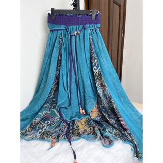 Chân váy voan hoạ tiết Vintage
