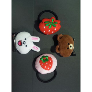 combo 3 Chun buộc tóc cute  buộc tóc hoa quả cute dễ thương