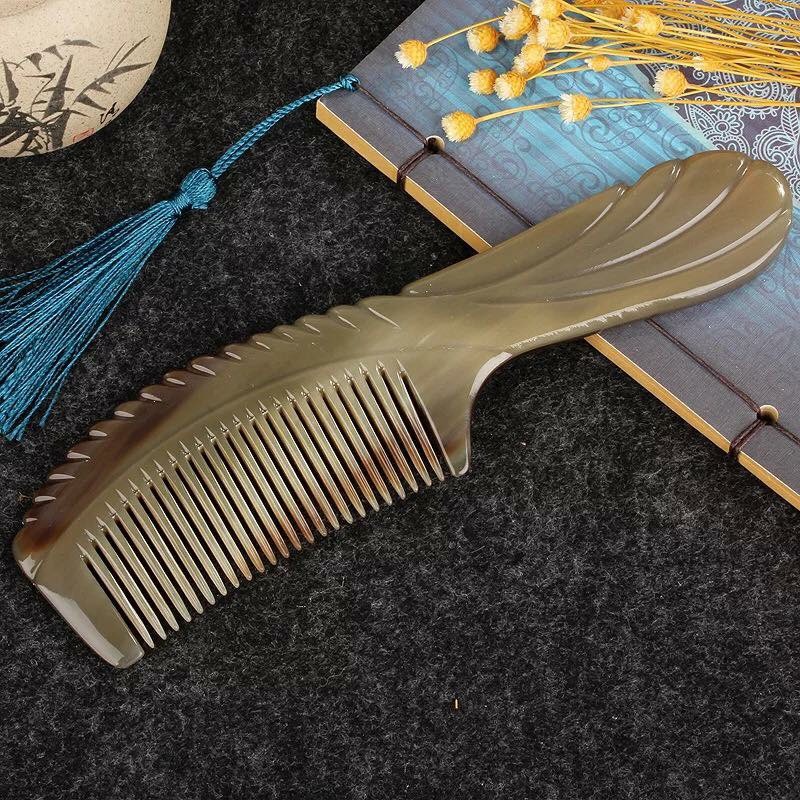 Lược sừng xuất Nhật - COH165 (Size: XL - 20cm) Cổ điển cao cấp đẹp hoàn hảo - Horn Comb of HAHANCO - Chăm sóc tóc