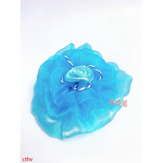 Cột Tóc Hoa Voan Cho Bé - Xanh