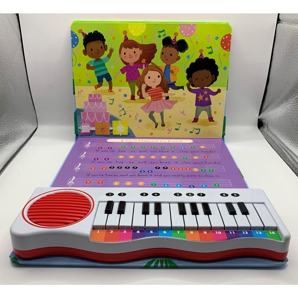 Đàn piano cho bé, sách âm thanh Piano book, hướng dẫn đàn, hát các bản nhạc thiếu nhi Tiếng Anh - Đồ chơi thông minh