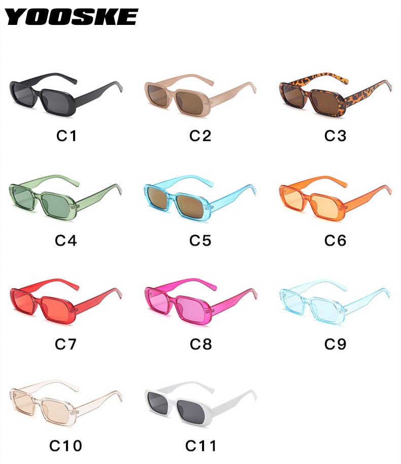 Kính Mát Gọng Oval Nhỏ Màu Xanh Lá / Đỏ Chống Tia Uv400 Phong Cách Cổ Điển Cho Nam Và Nữ | BigBuy360 - bigbuy360.vn