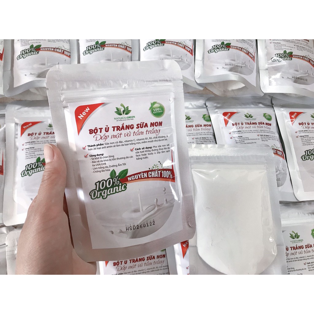 Bột ủ trắng sữa non, kích trắng da hồng hào căng mịn, bổ sung dưỡng chất nuôi dưỡng da khỏe mạnh, ủ trắng da | BigBuy360 - bigbuy360.vn