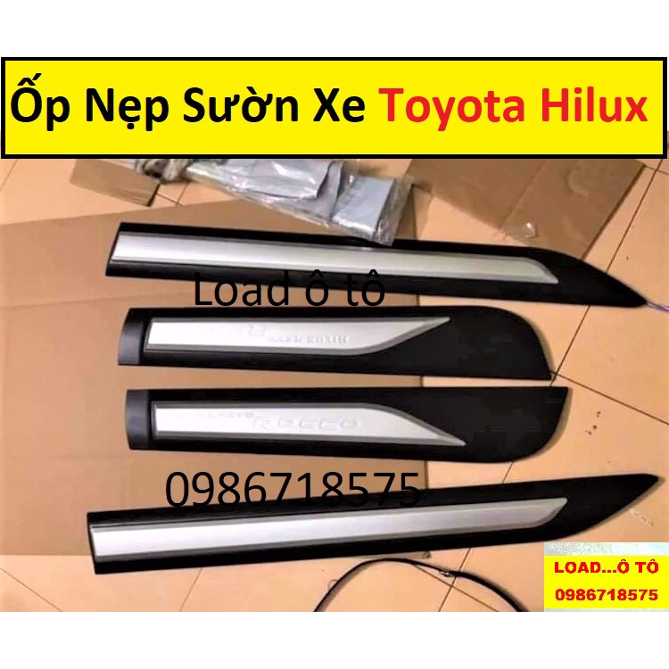 Ốp Nẹp Sườn Xe Toyota Hilux 2021-2022 Mẫu Thời trang cao Cấp