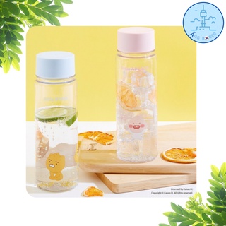 Bình Đựng Nước Nhựa Trong Suốt Kakao Friends - Daiso Hàn Quốc, 2 màu lựa chọn
