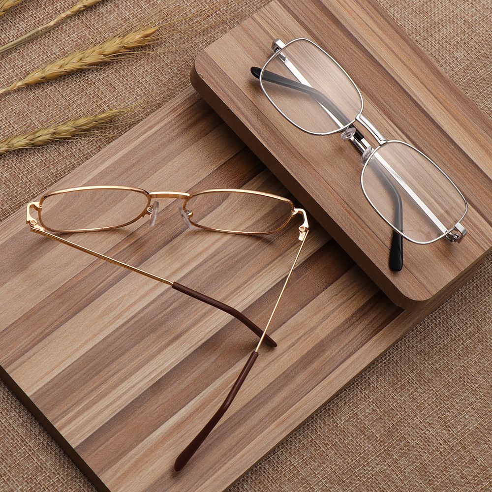 Mắt kính đọc sách gọng kim loại độ cận +1.00~+4.0 siêu nhẹ thời trang tiện lợi cho nam và nữ