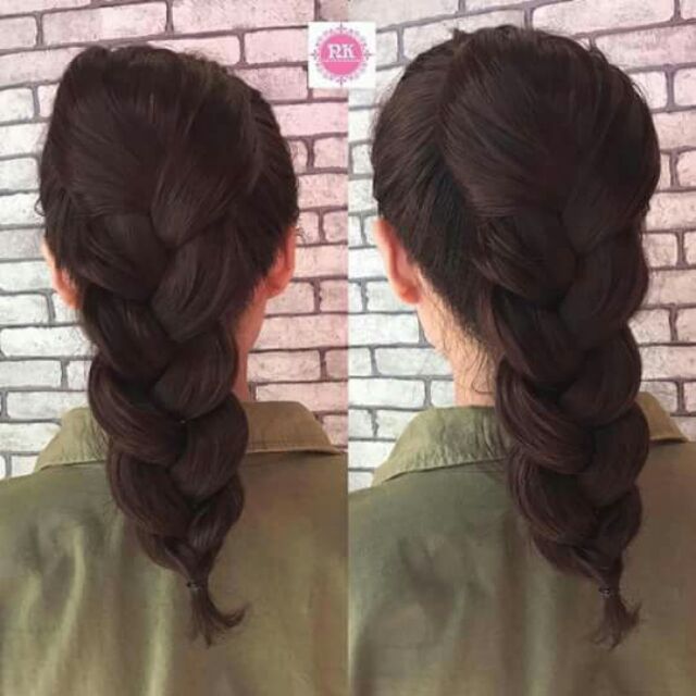 Tóc ngoặm đan tít hình thật