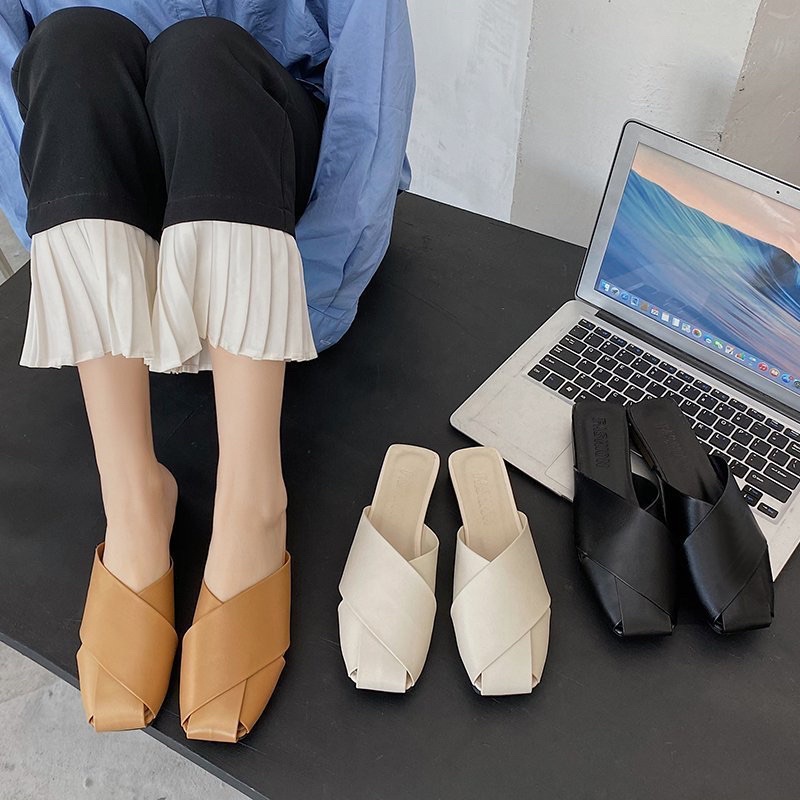 Sục Da Mềm Đế 2 Phân Phiên Bảng Chéo Mang Cực Êm (Hàng Quảng Châu Full Box)