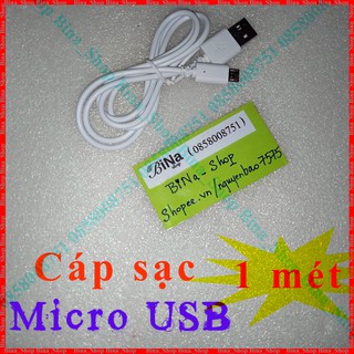 Cáp sạc Android micro USB dài 1 mét