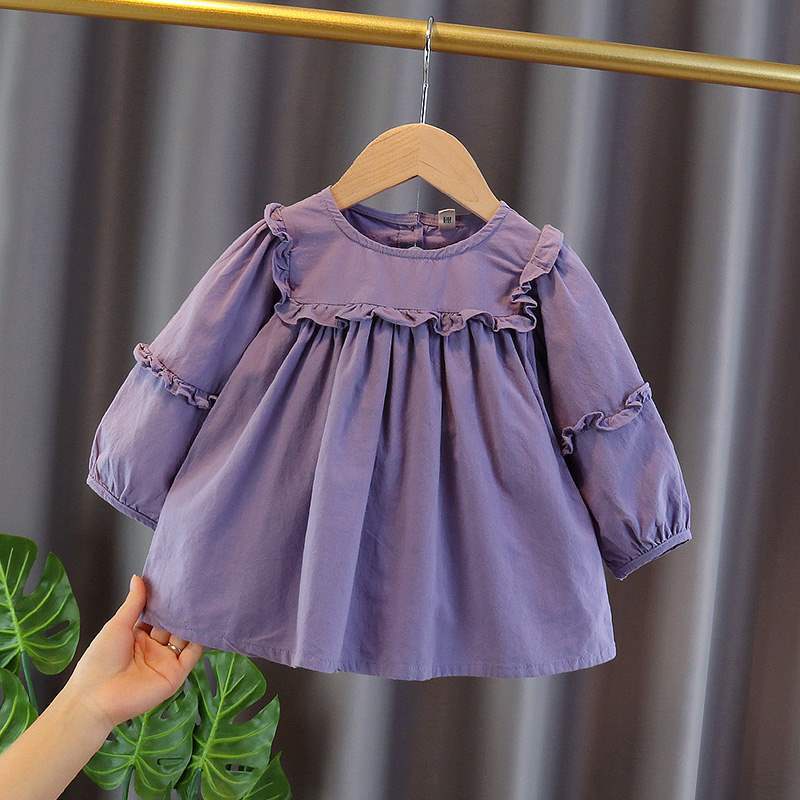 Áo Sơ Mi Cổ Búp Bê Phong Cách Hàn Quốc Thời Trang Dành Cho Bé Gái