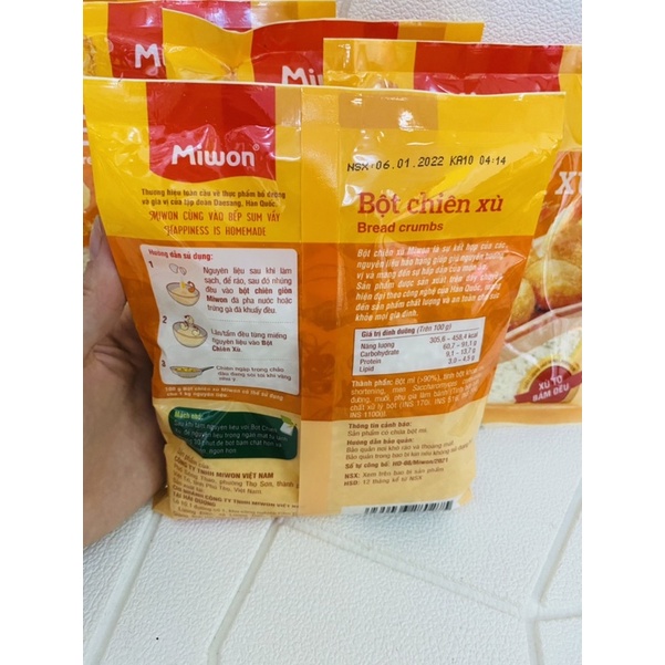 Bột Chiên Giòn Miwon Gói 100g /chiên xù gói 100g