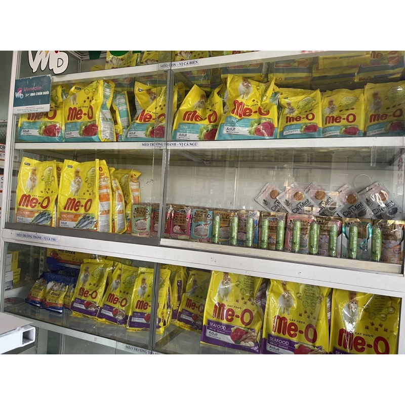 Thức ăn cho mèo trưởng thành Me-O vị cá ngừ, cá thu, hải sản gói 1,2kg