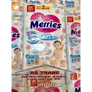 Bỉm Merries Nội địa dán size L50+2 miếng (9-14kg)