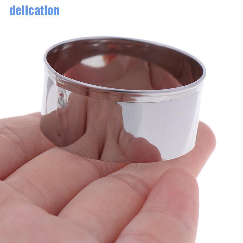 Bộ 5 cái khuôn cắt bánh quy hình tròn bằng inox