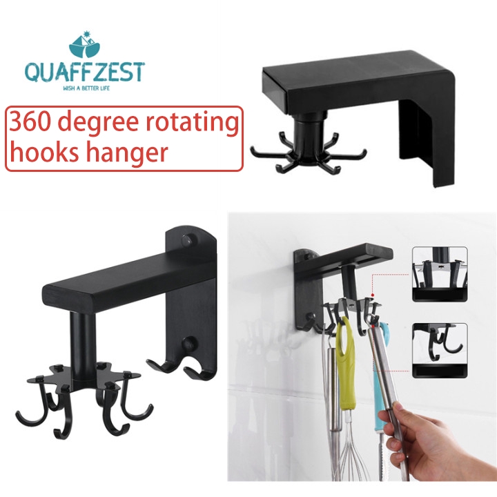 Giá móc treo để đồ nhà bếp đa năng xoay 360