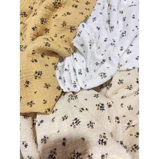 Vải xô muslin hoa