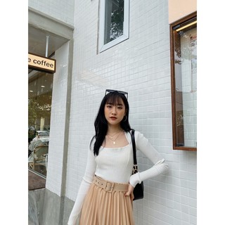 Áo len trơn dài