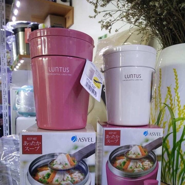 CỐC Ủ CHÁO kèm thìa Asvel 380ml