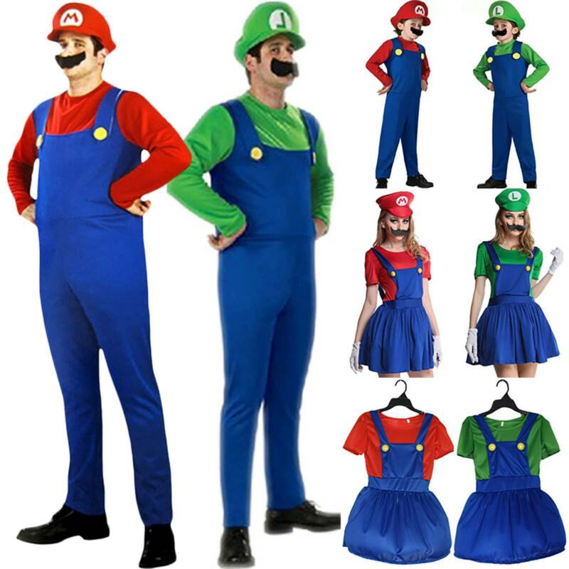 Bộ trang phục hoá trang nhân vật Mario và Luigi xinh xắn vui chơi Halloween