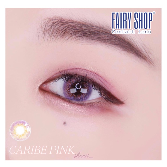 Kính Áp Tròng CARIBE PINK 14.0mm - Kính Áp Tròng FAIRY SHOP CONTACT LENS - độ 0 đến  8