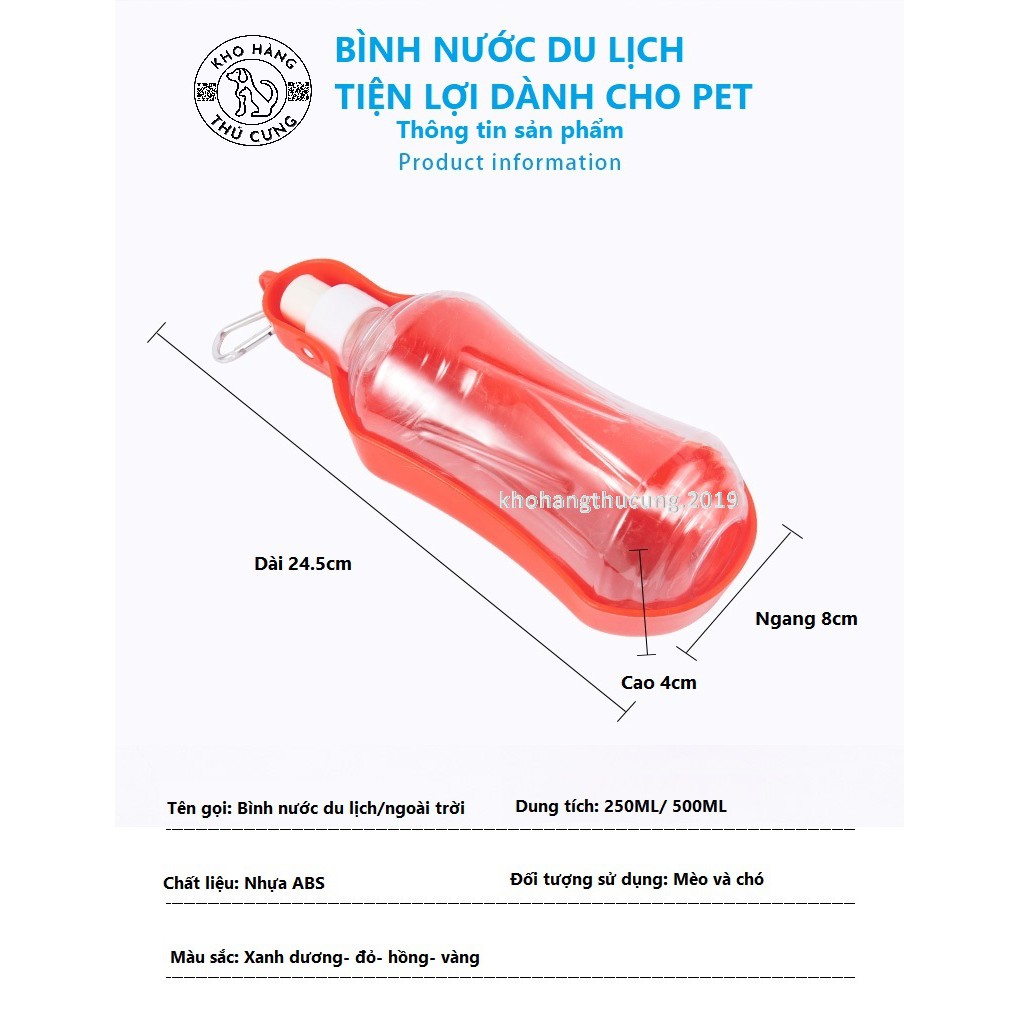 BÌNH NƯỚC CHO PET- ĐEM THEO DU LỊCH TIỆN DỤNG